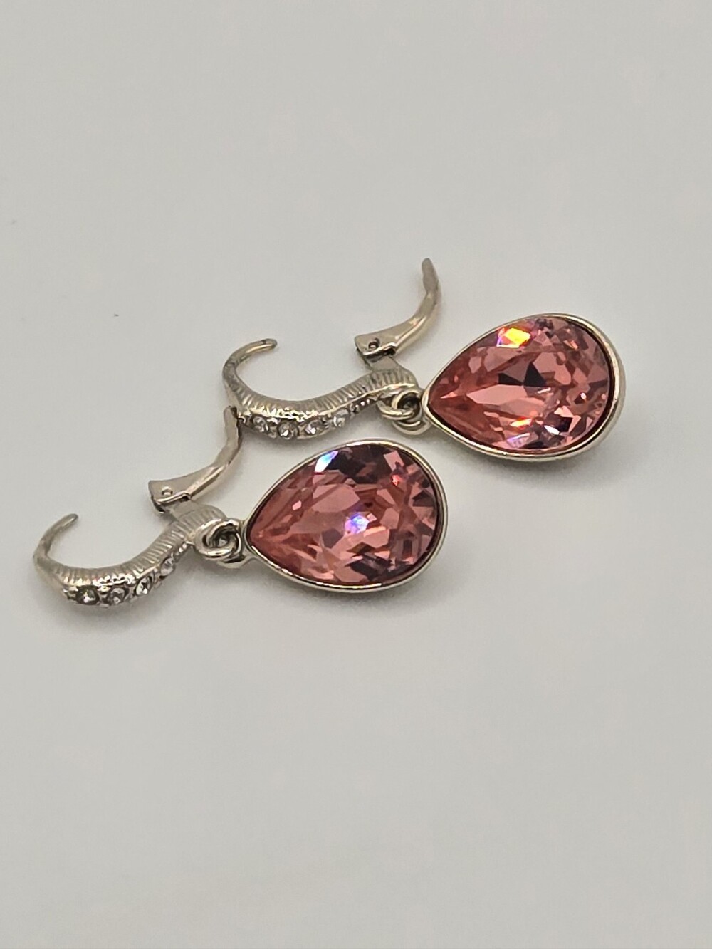 Givenchy Peach Crystal Earrings